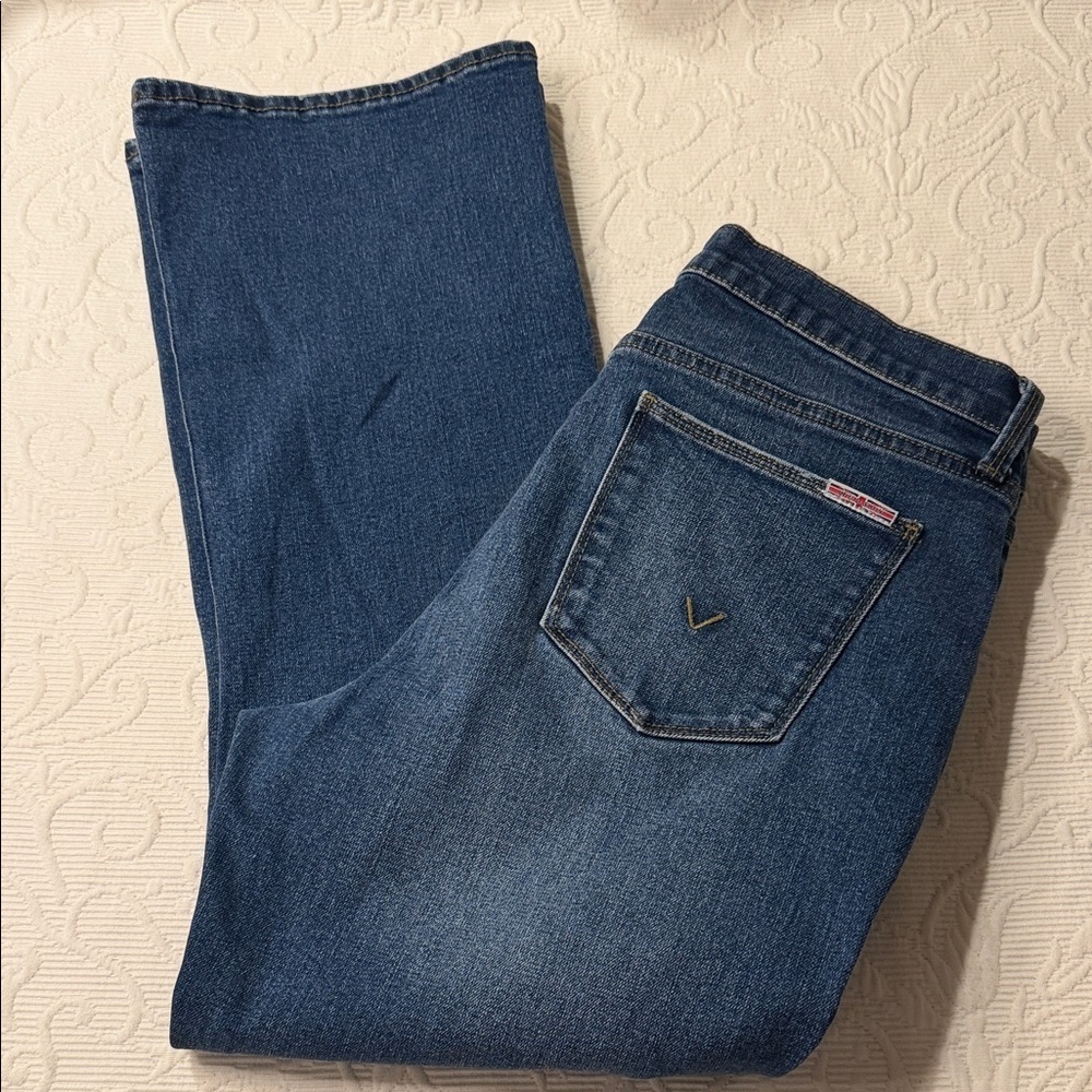 Hudson Blair Jeans Dark Blue High Rise Boot Leg Denim. Size 31